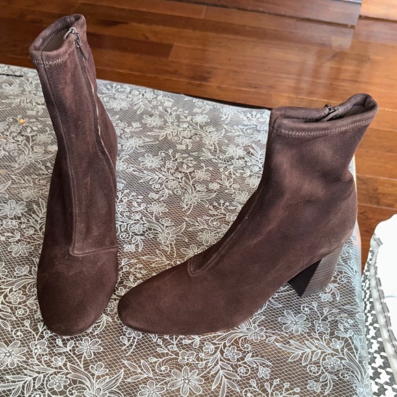 Loeffler Randall Shoes - Loeffler Randall Brown Suede Heeled Boots
